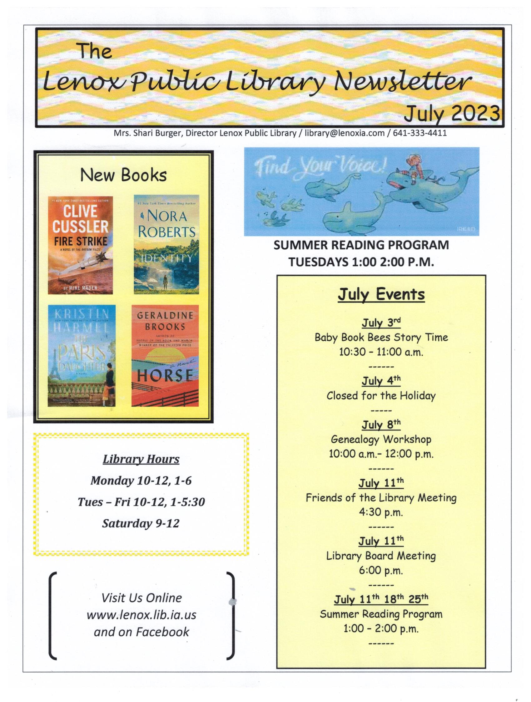 Lenox Public Library Lenox Public Library